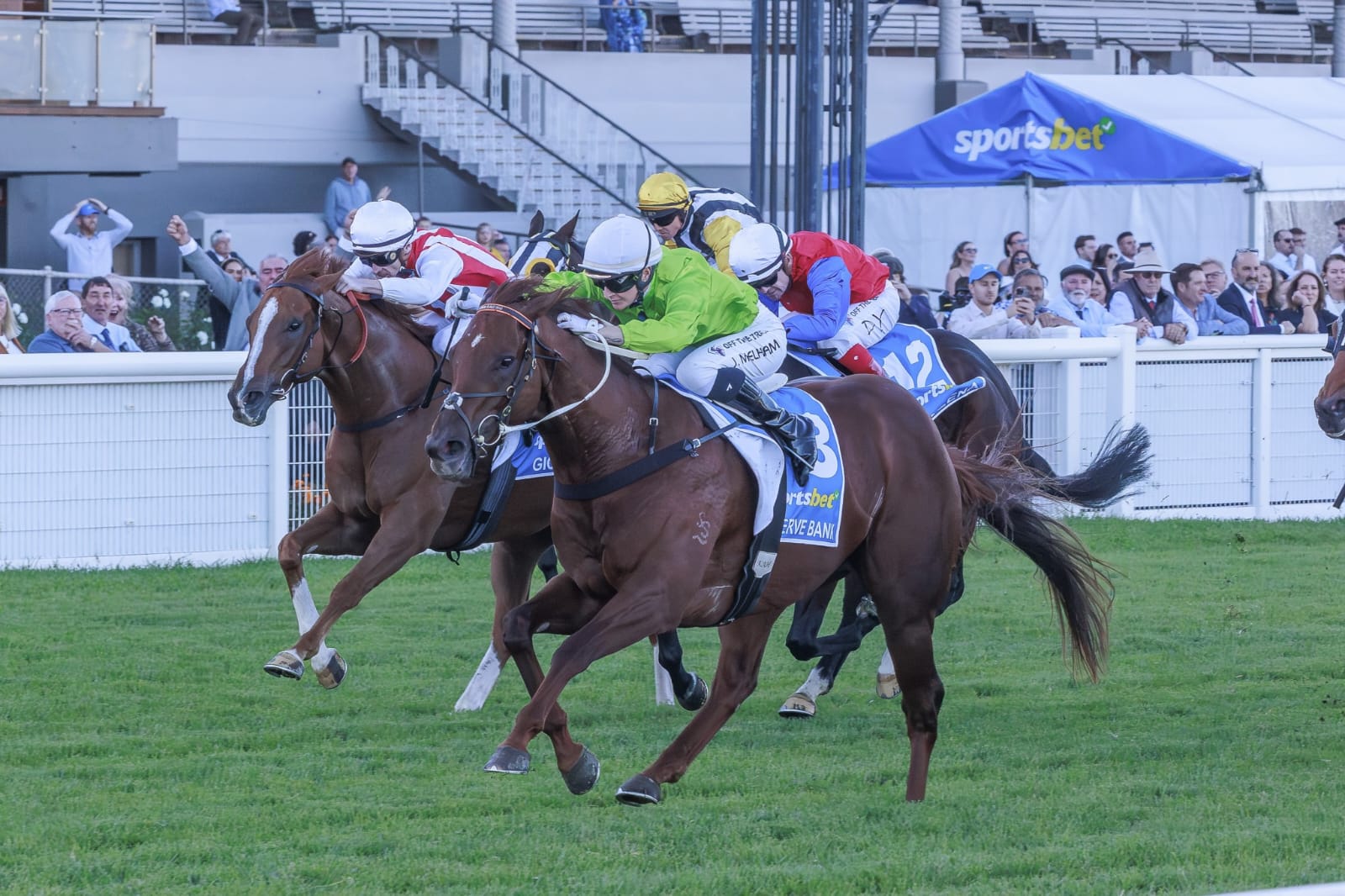 Reserve Bank powers to victory in the Group 1 Goodwood at Morphettville, completing an unbeaten Adelaide campaign.