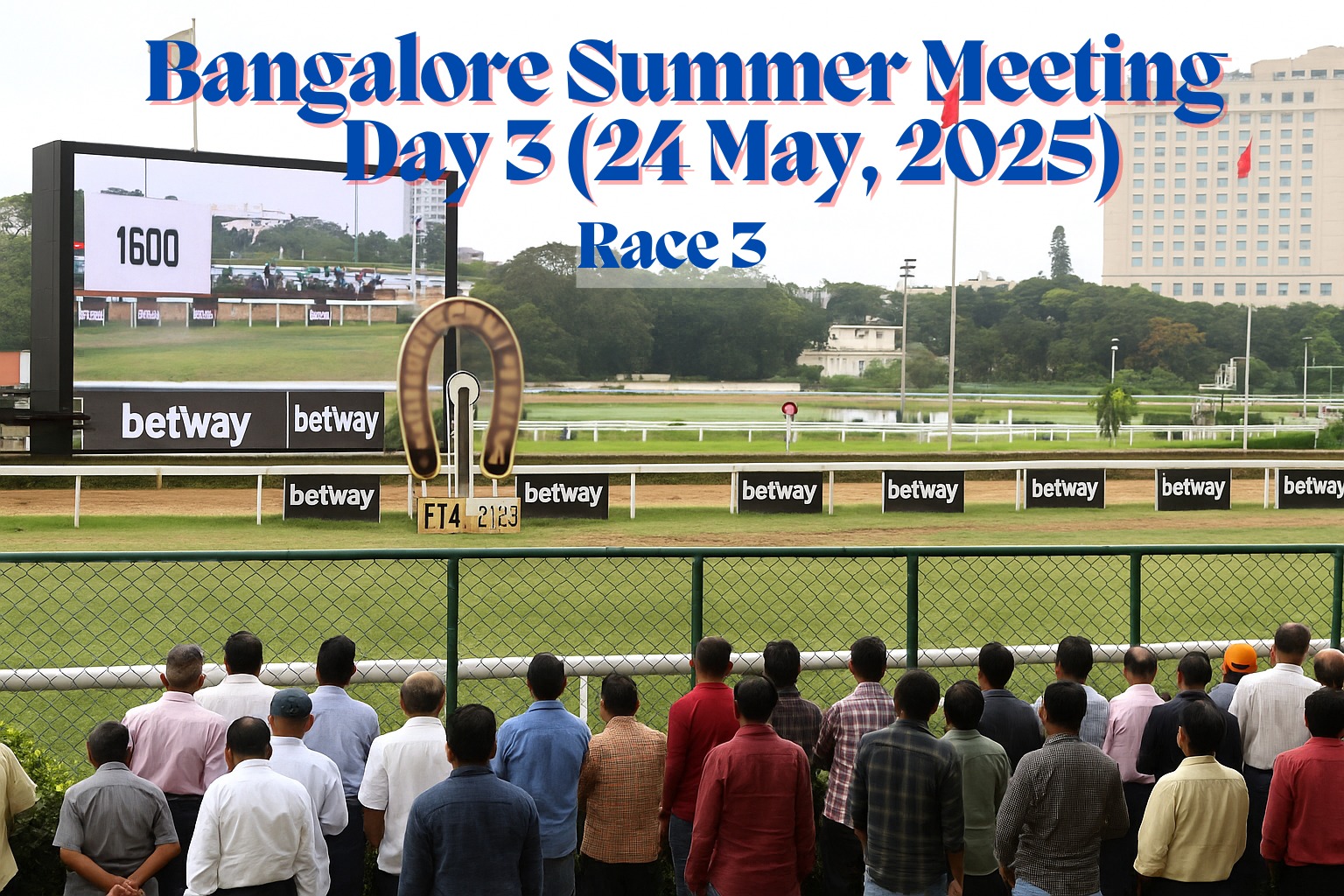 Crosswater with jockey Aleemuddin surging to victory in the K.N. Guruswamy Memorial Trophy at Bangalore Turf Club, ahead of rivals Kavya and Miss Smiley Angel.