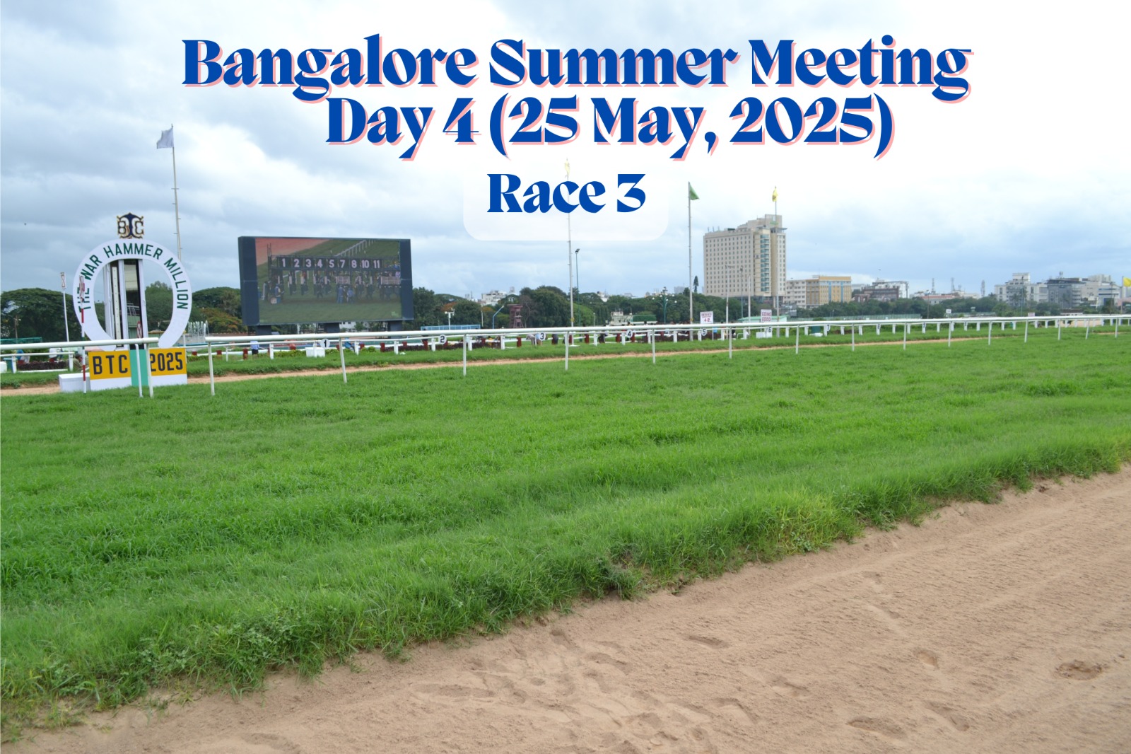 Moon Star, ridden by Akshay Kumar, powers to victory in the Beautiful Babe Plate at Bangalore Turf Club during the Bangalore Summer Meeting 2025.