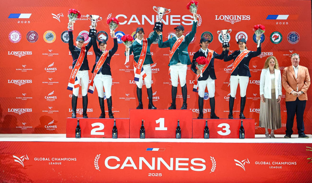 St Tropez Pirates celebrate victory at GCL Cannes 2025 under the lights of the French Riviera