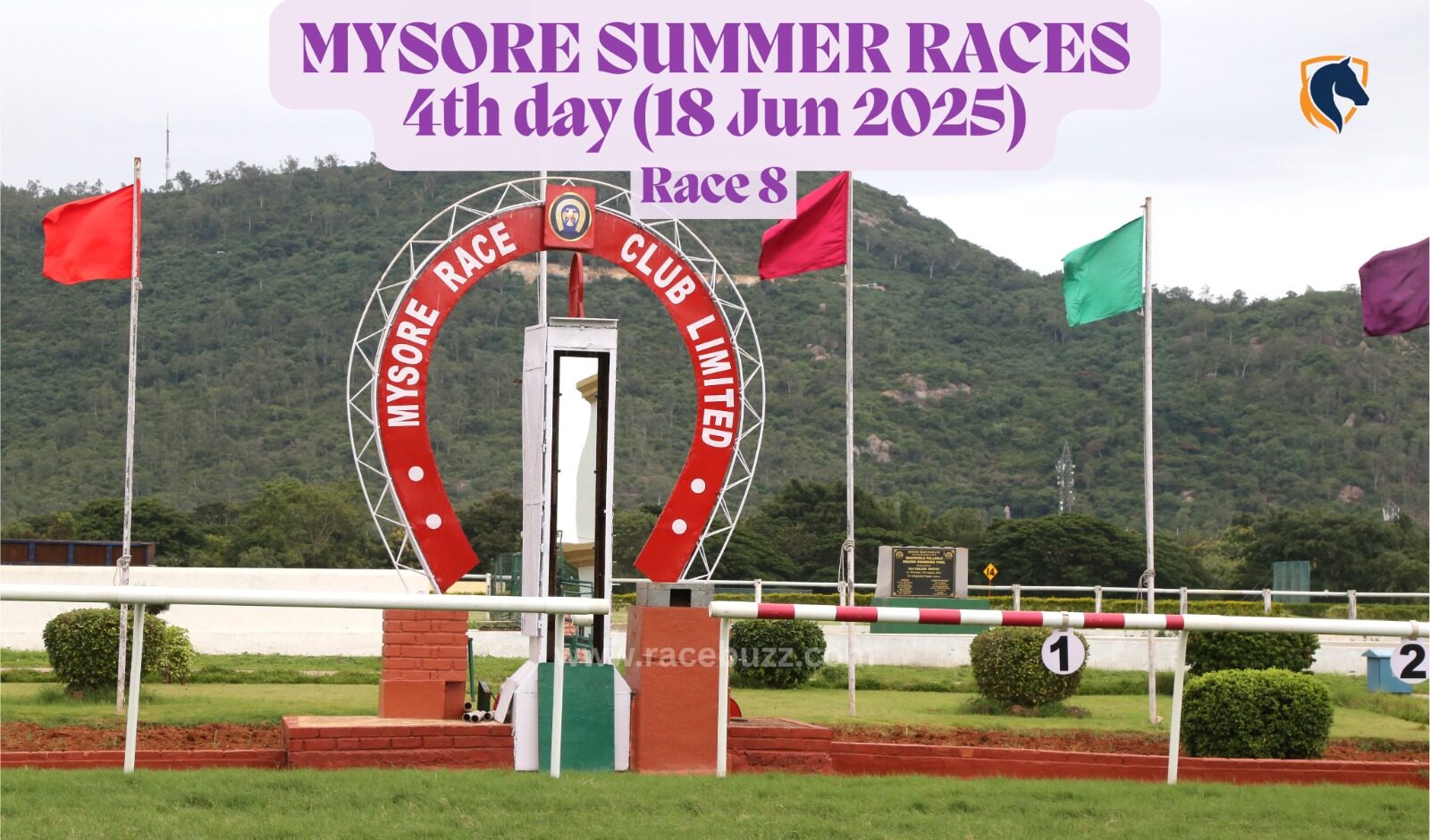 Absolutechallenger crosses the finish line ahead of rivals in The Loyal Prince Plate at Mysore Race Club, marking a strong end to Day 4 of the Mysore Summer Races 2025.