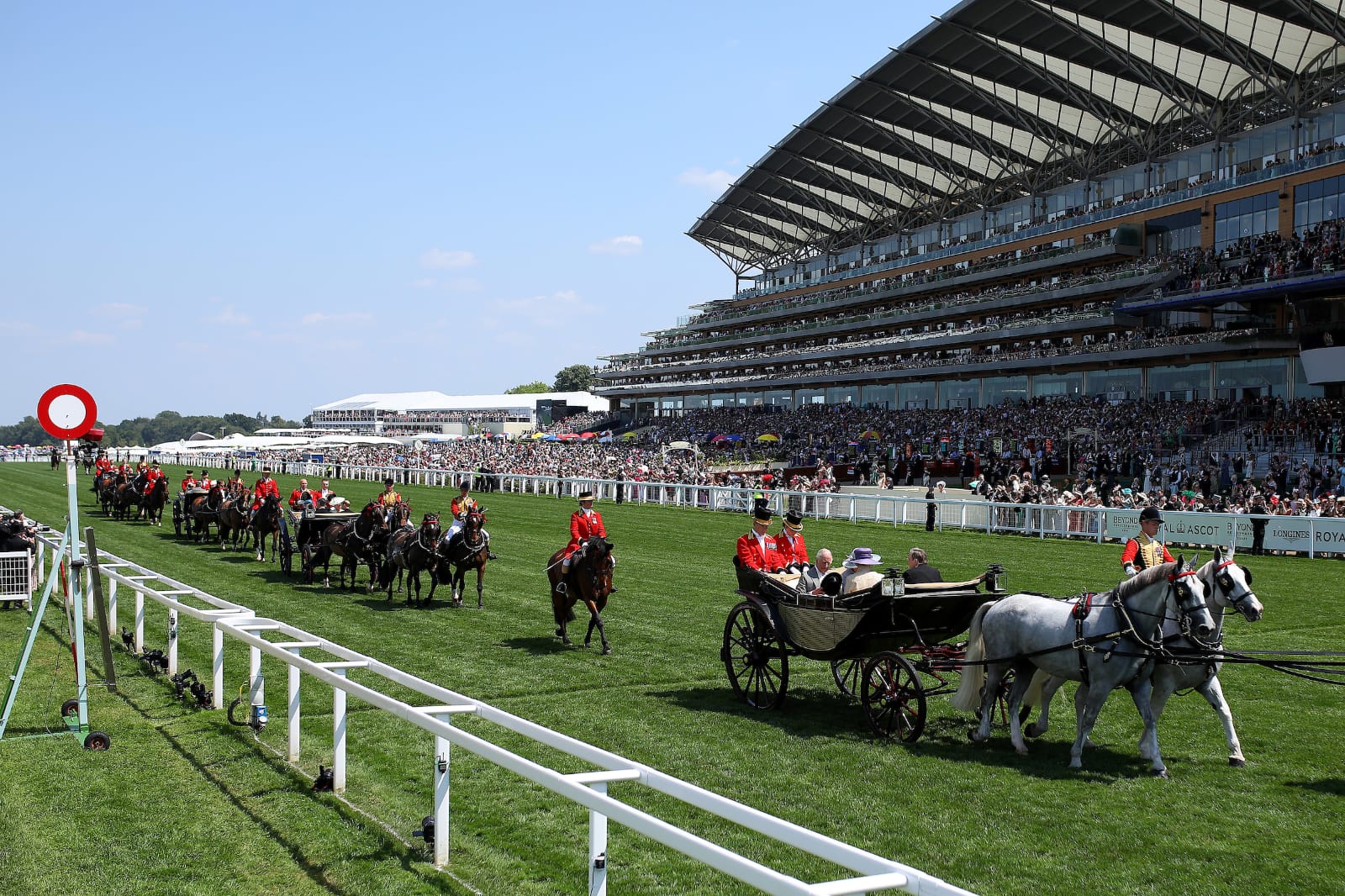 Racegoers at Royal Ascot 2025 enjoying the third day's action under sunny skies at Ascot Racecourse