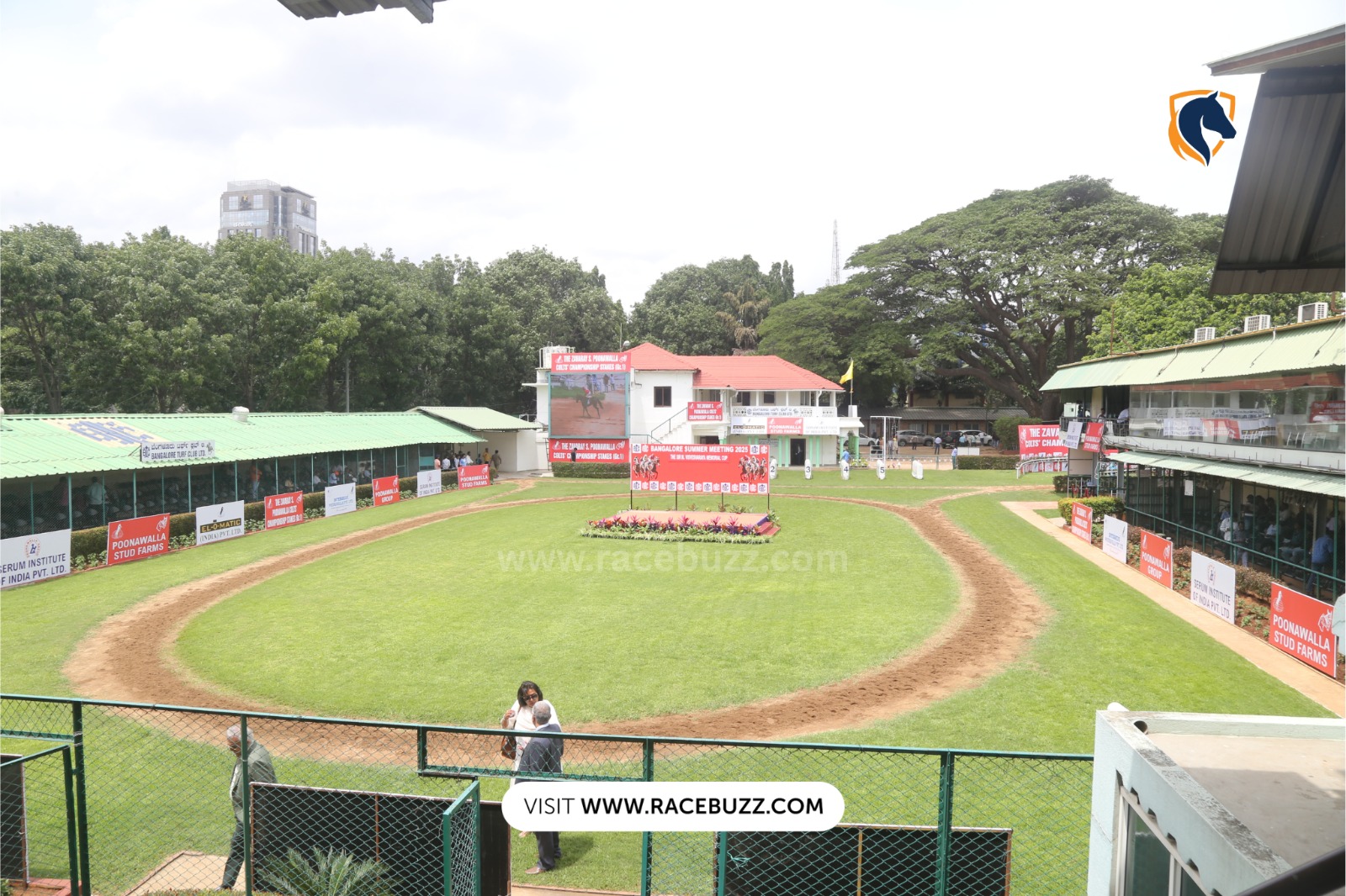 Jockeys and thoroughbreds racing at Bangalore Turf Club during the Summer Meeting 2025
