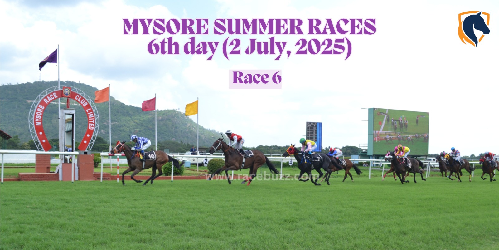 Decacorn wins The Hiriyur Plate at Mysore Summer Races 2025, ridden by Arvind Kumar N. for trainer Aditya K.