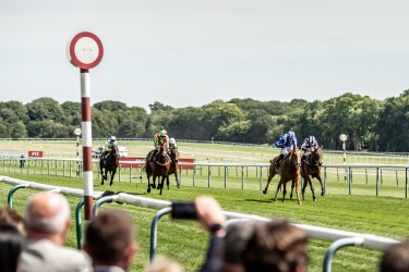 Trainer Fionn McSharry leads Sol Cayo at Haydock Park, reflecting her determined comeback after a serious injury.