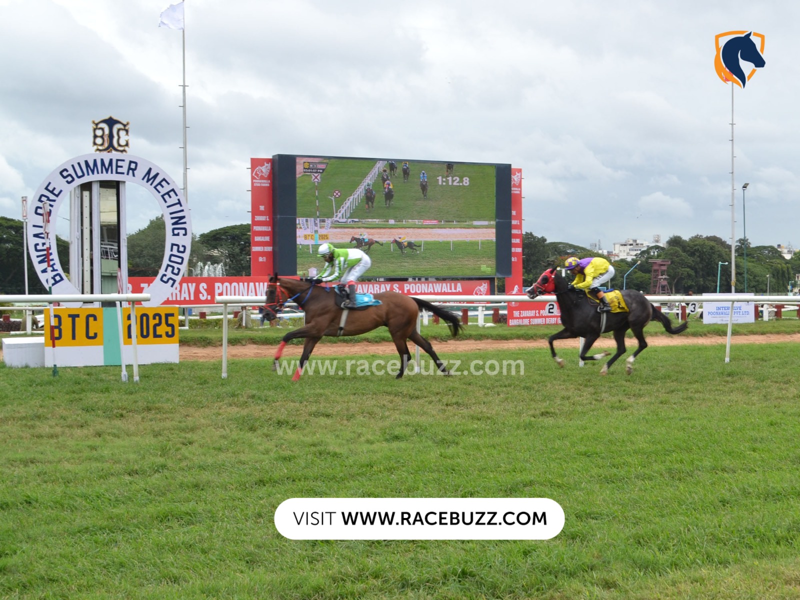 Horses racing at Bangalore Turf Club during the Bangalore Summer Meeting 2025 – Day 16 action