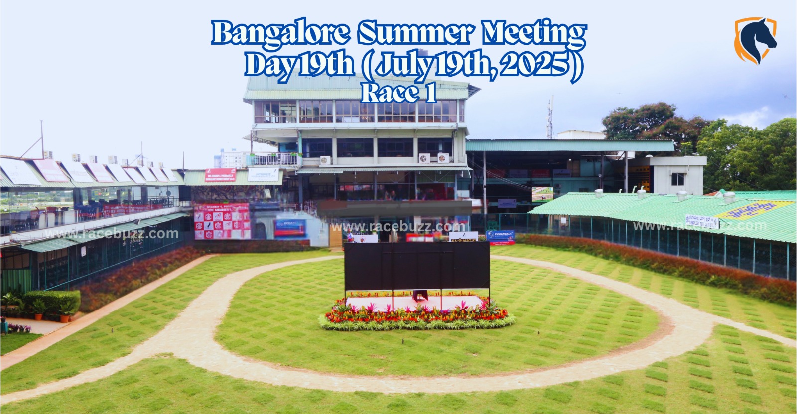 My Solitaire, ridden by Antony Raj S., crosses the finish line first in the Amazing Grace Plate at Bangalore Turf Club during the 19th day of the Bangalore Summer Meeting, with Flamingo Dream and Embosom trailing closely behind in a tightly contested 1400-metre race.