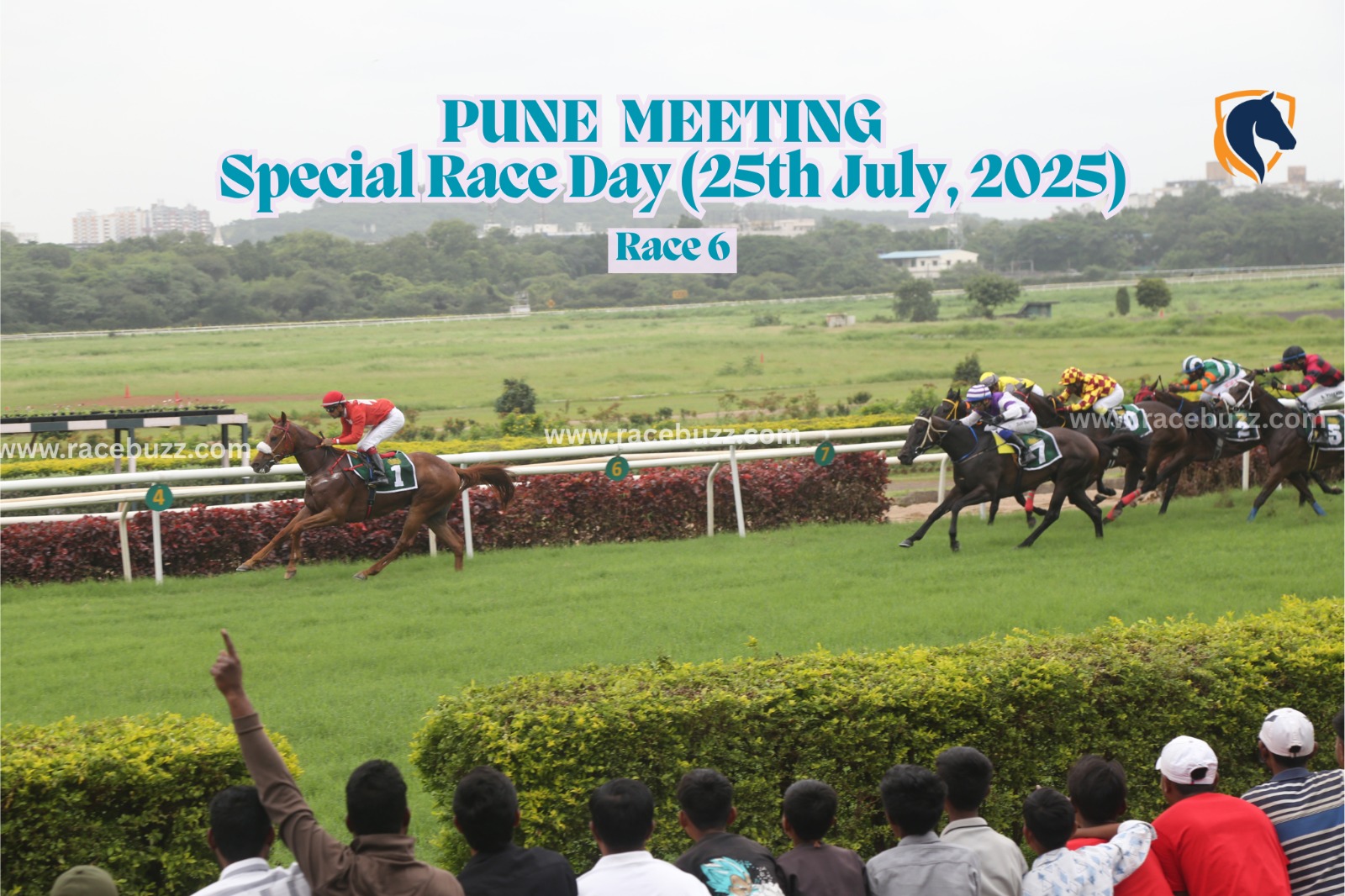 Divine Intuition ridden by Akshay Gaikwad wins The Atomic Prince Plate at Pune Racecourse on July 25, 2025, for trainer Aman Altaf Hussain.