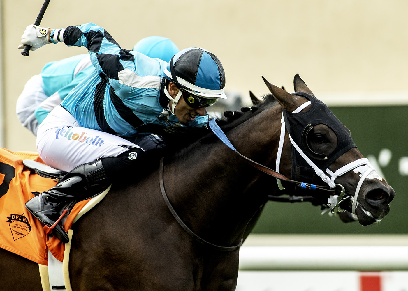Game Warrior Oceanside Stakes 2025 victory at Del Mar with Hector Berrios up