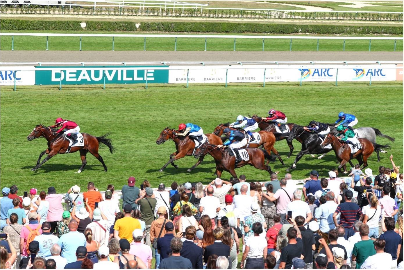 Sajir Prix Maurice de Gheest win at Deauville with Oisin Murphy for Prince Abdulrahman Al Faisal