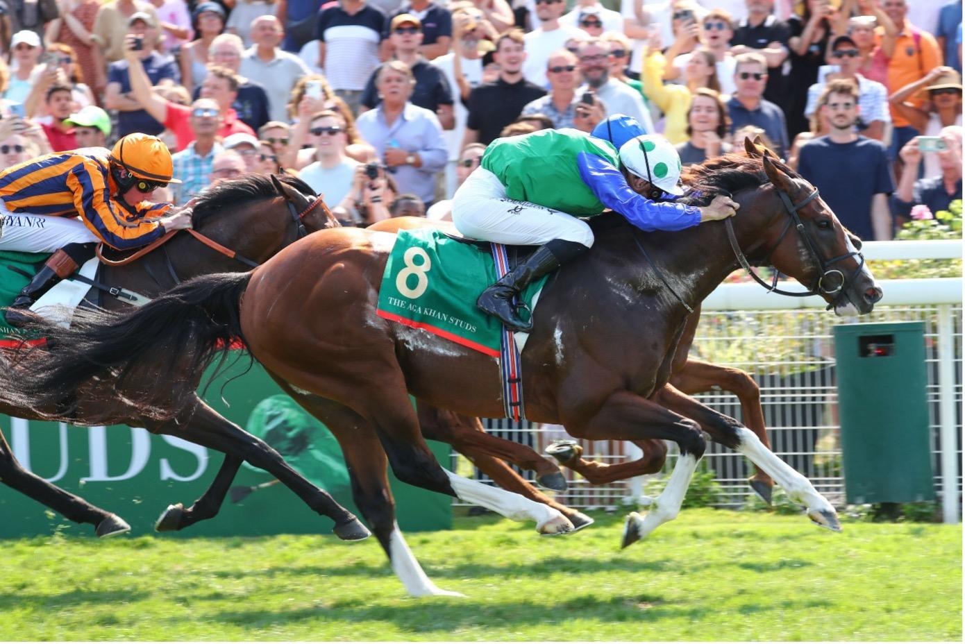 Winners at Deauville-La-Touques Racecourse on 26th August celebrating thrilling victories
