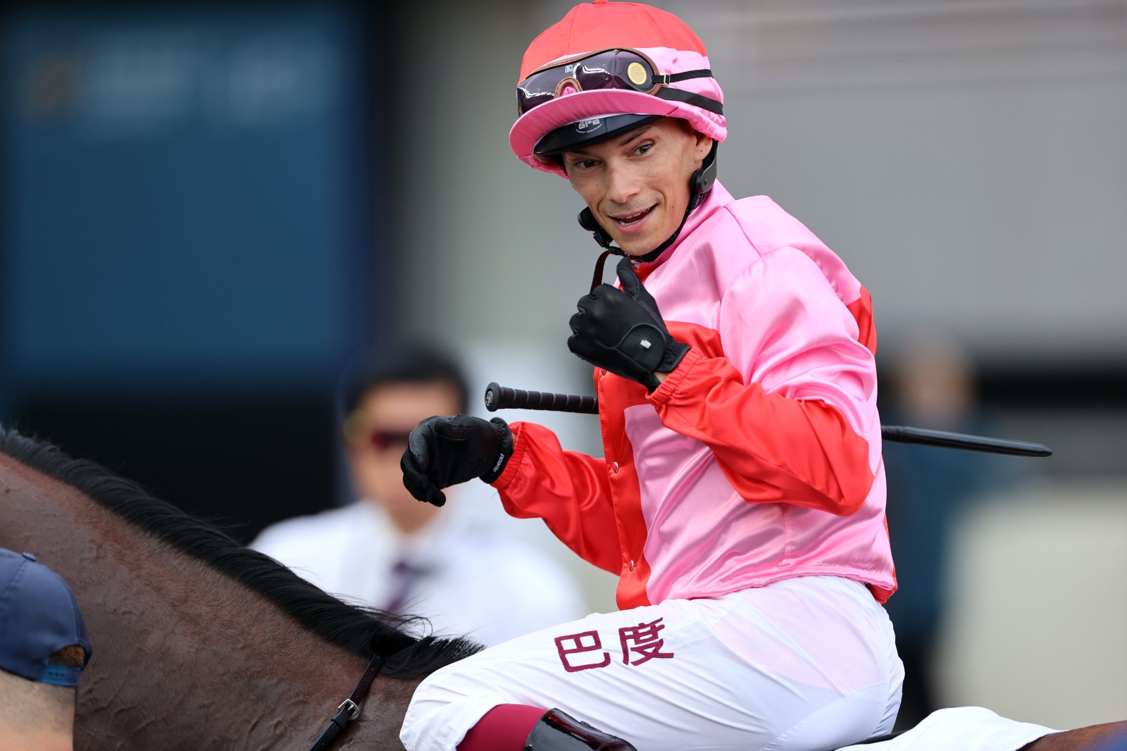 Alexis Badel rides Beauty Waves during the Hong Kong racing season opener at Sha Tin