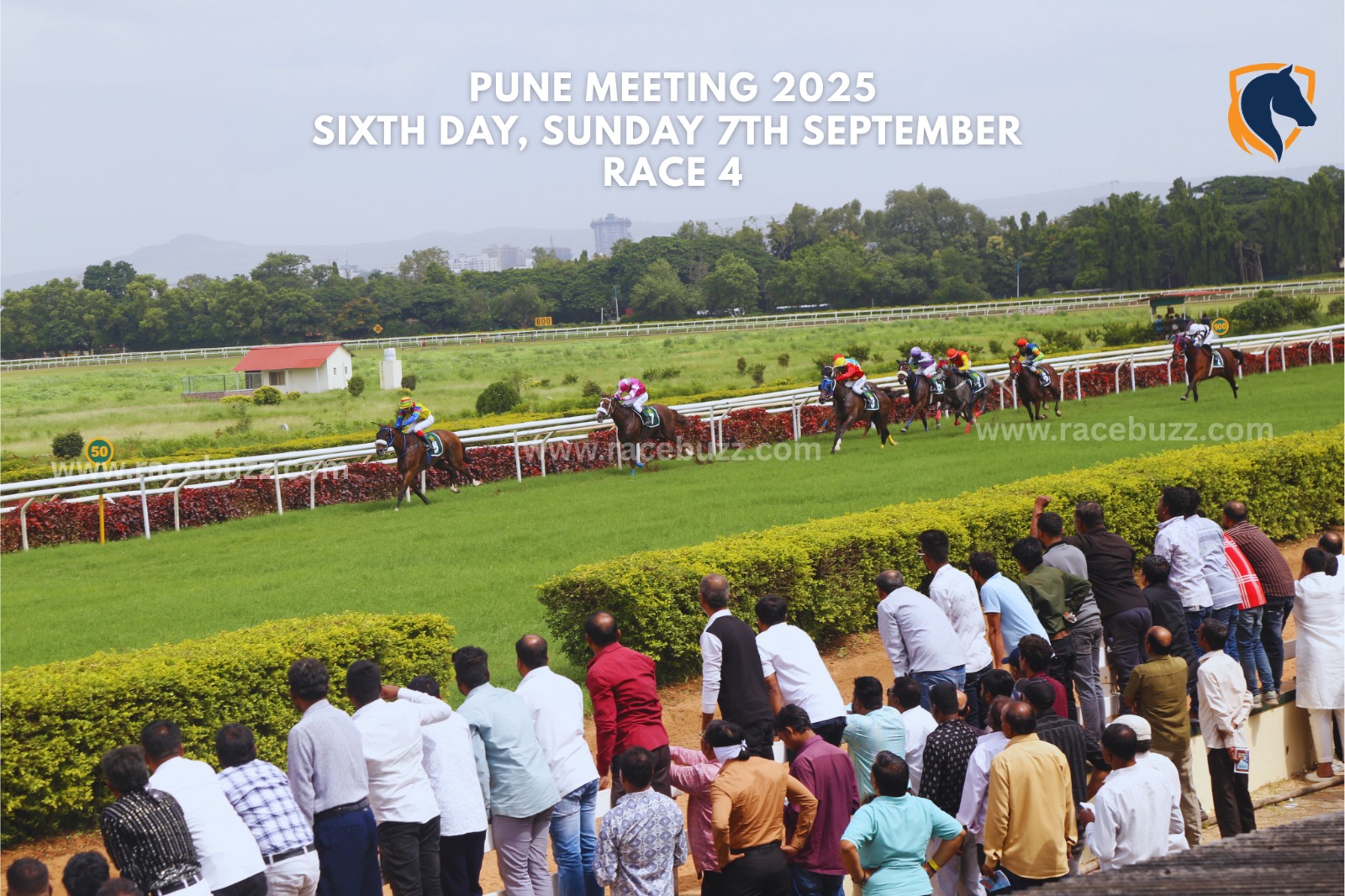 Spanish Eyes winning The Amjad Khan Trophy at Pune Race 2025 under A. Sandesh