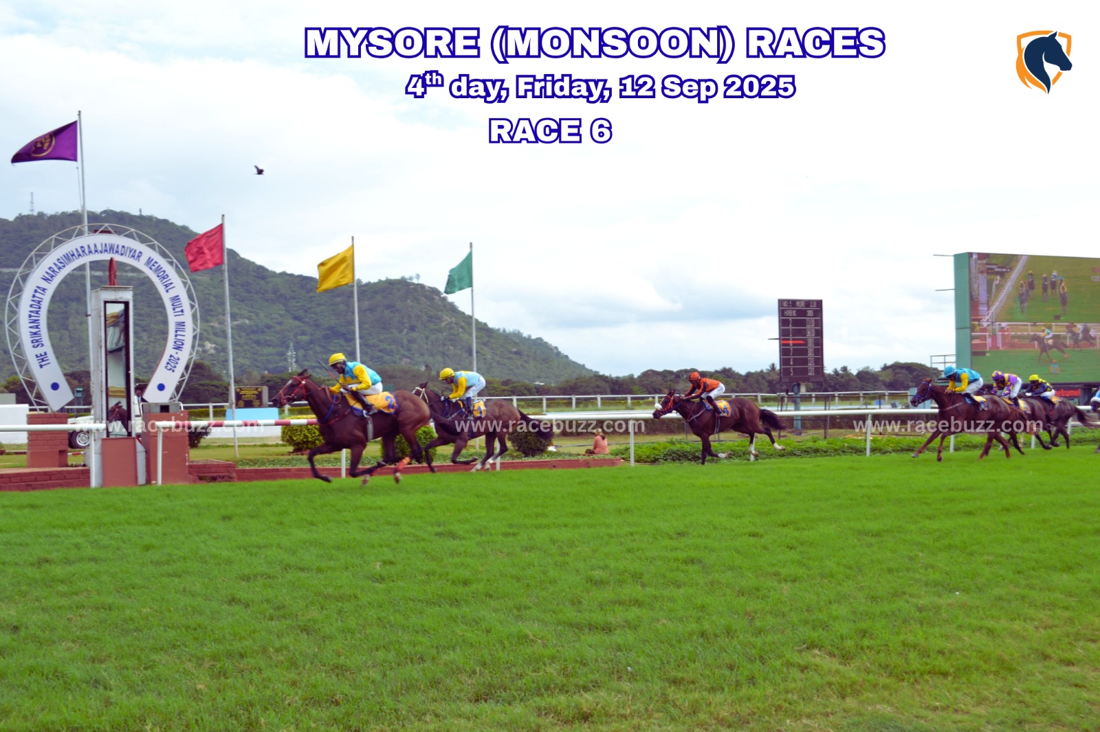 Tolkien winning The Jog Falls Plate at Mysore Races 2025