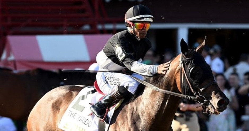 Horses racing at Aqueduct Racetrack during the September 13 card