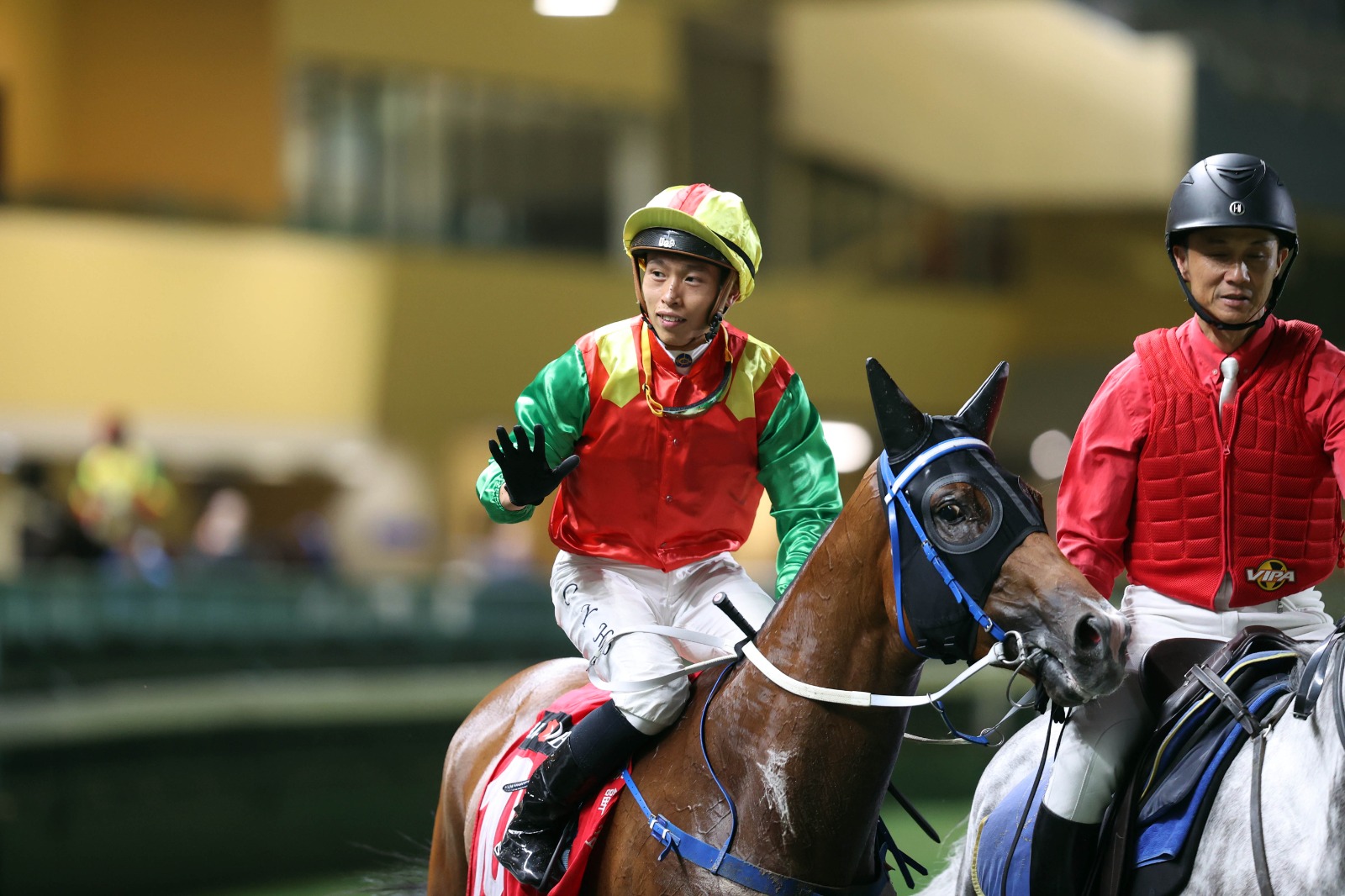 Vincent Ho riding Jumbo Legend at Happy Valley