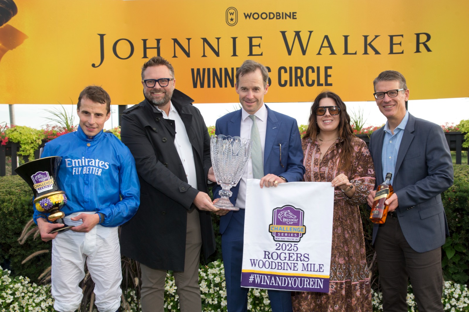 Notable Speech winning the Rogers Woodbine Mile on Turf Champions Day 2025 at Woodbine