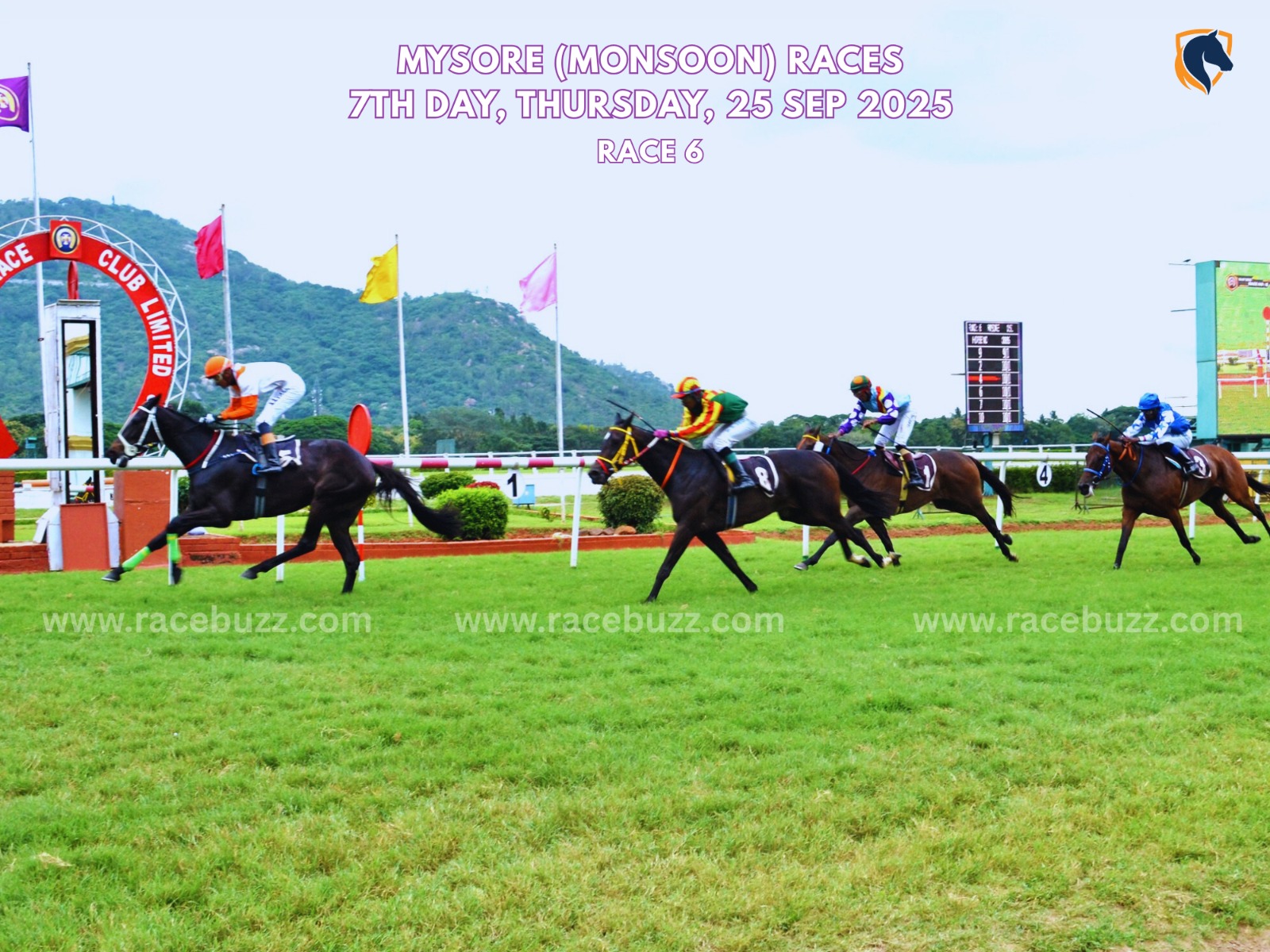 Felicita winning the 6th Indradhanush Plate at Mysore Races 2025