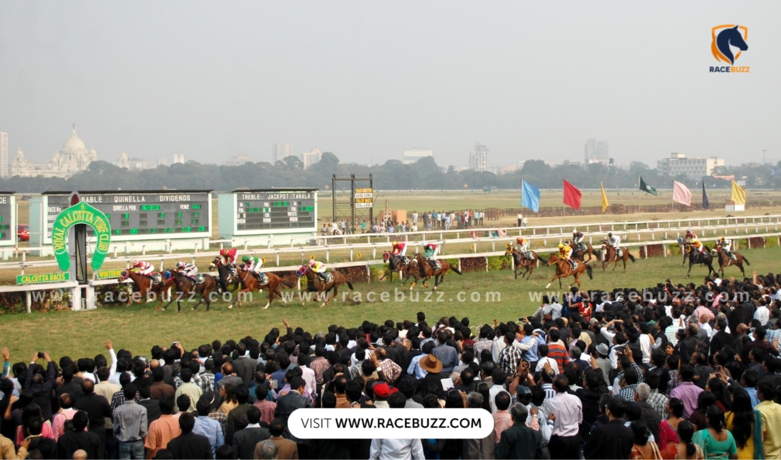 Calcutta Monsoon Derby 2025 at Royal Calcutta Turf Club with top three-year-old thoroughbreds racing under monsoon skies