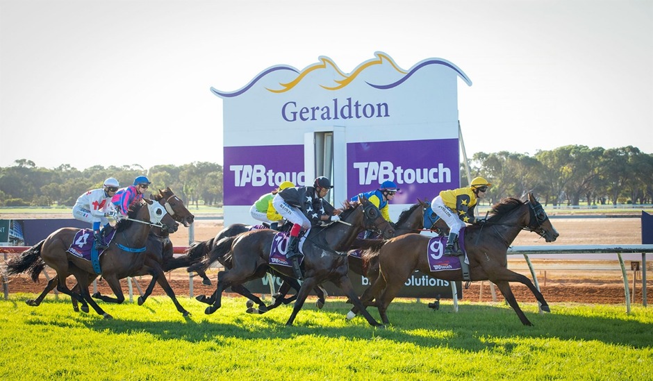 Geraldton Turf Club 2025–26 season-opening race meeting with horses racing on coastal track