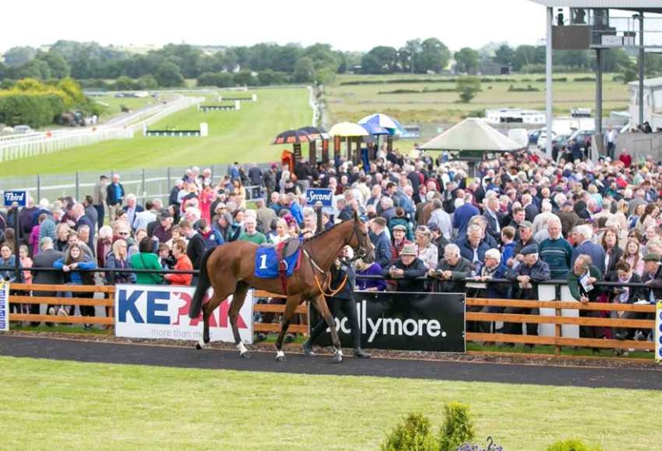 Horses parading at Roscommon ahead of the seven-race evening card