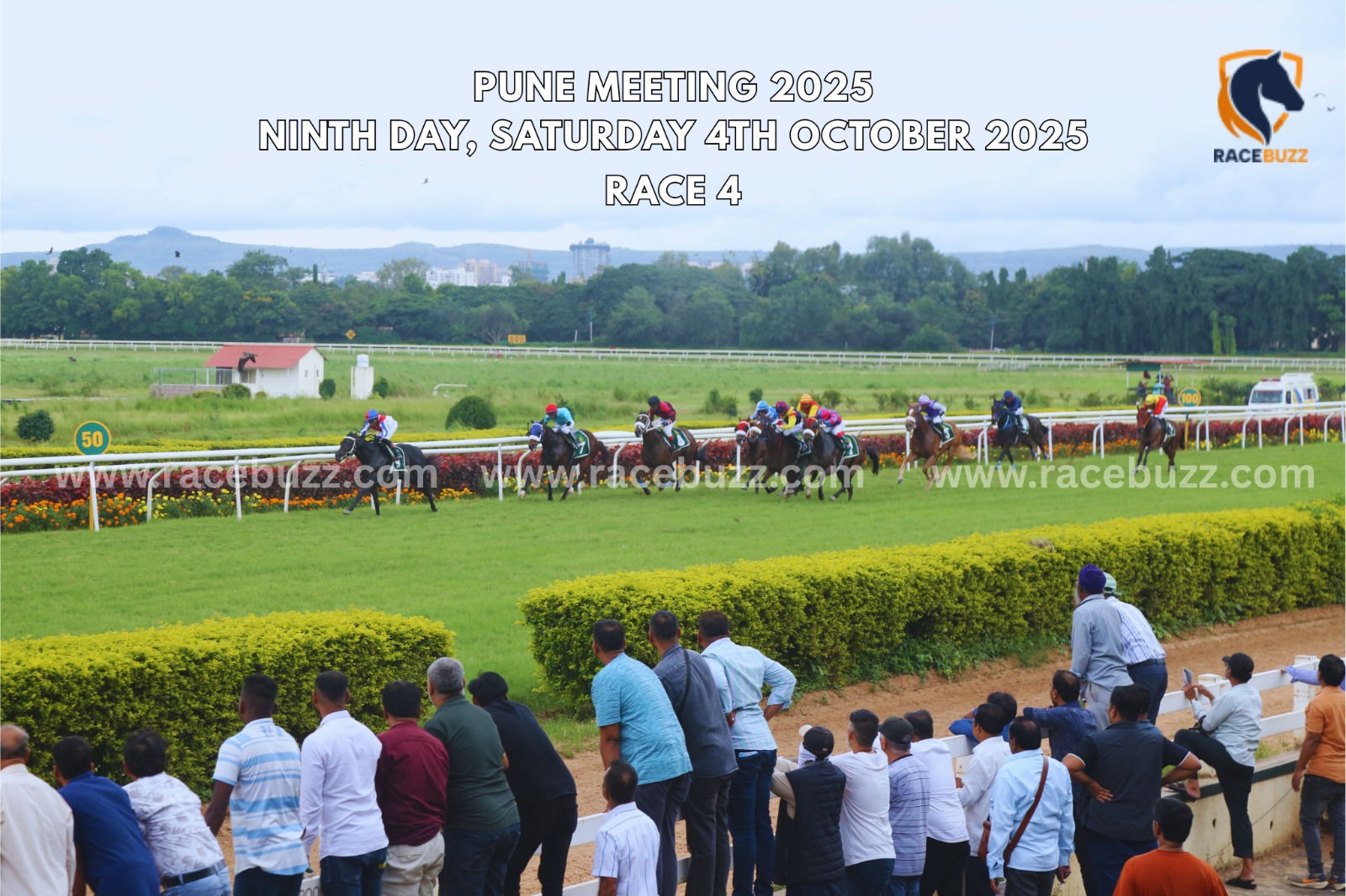 Darcy winning The October Handicap at Pune Meeting 2025 with jockey A. Sandesh