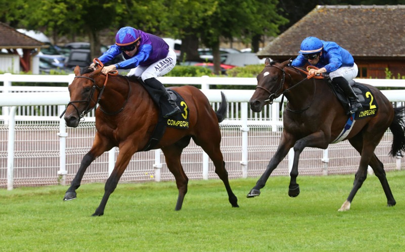 Auteuil Racecourse overview with racing action on 12 October 2025