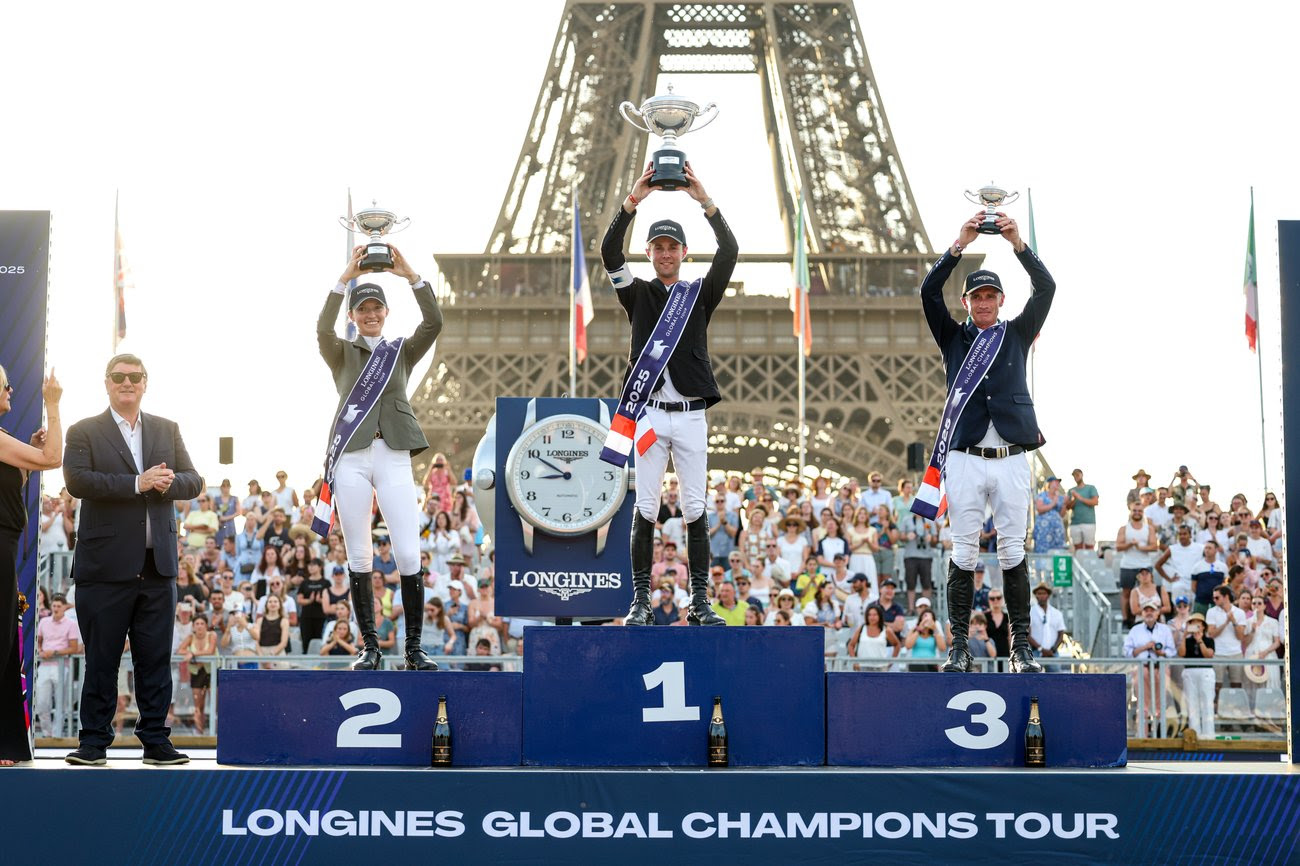 Gilles Thomas celebrating winning the 2025 LGCT Championship in Rome