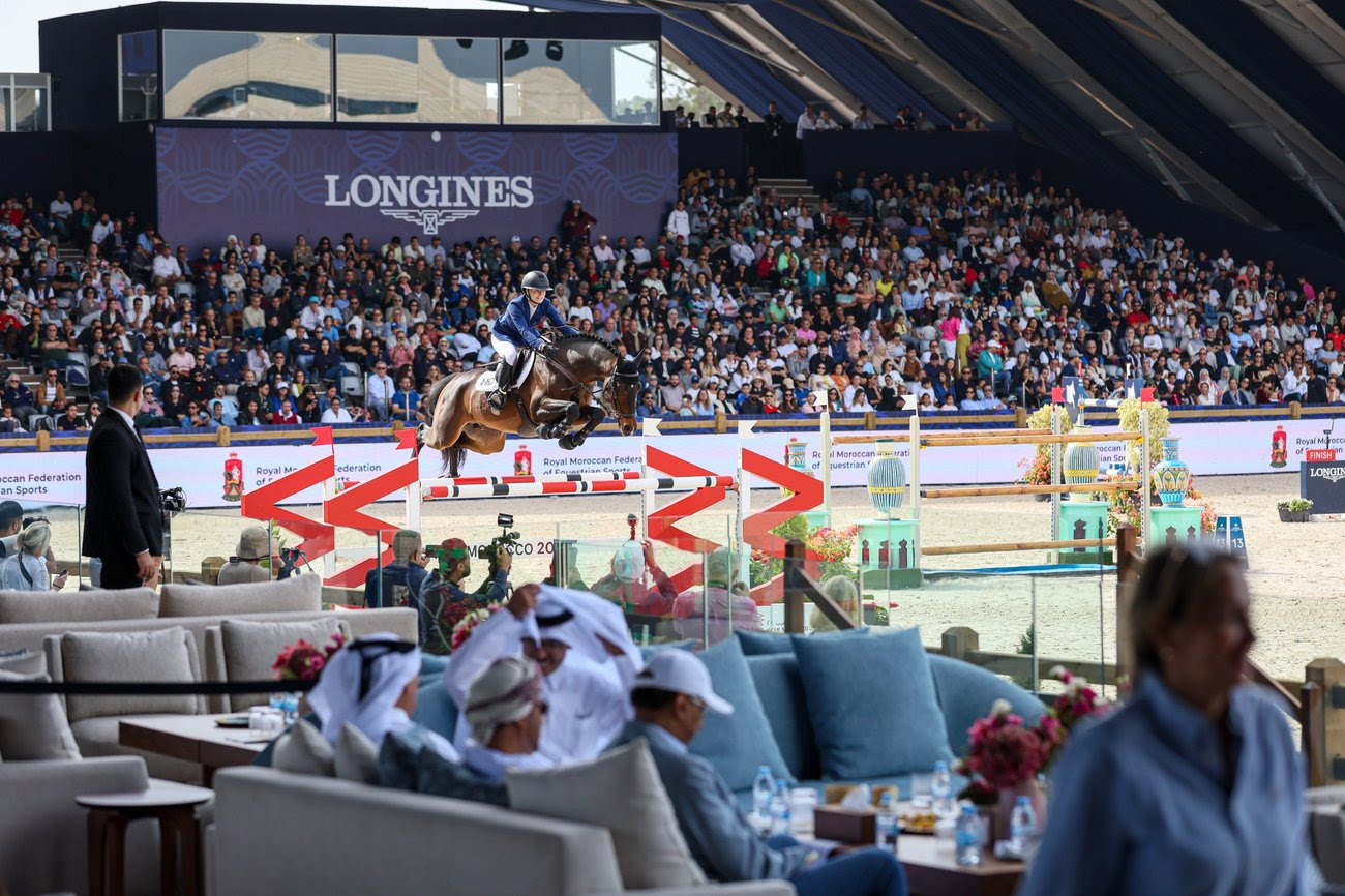 Riders competing at the Longines Global Champions Tour in Rabat 2025 at the Grand Théâtre de Rabat