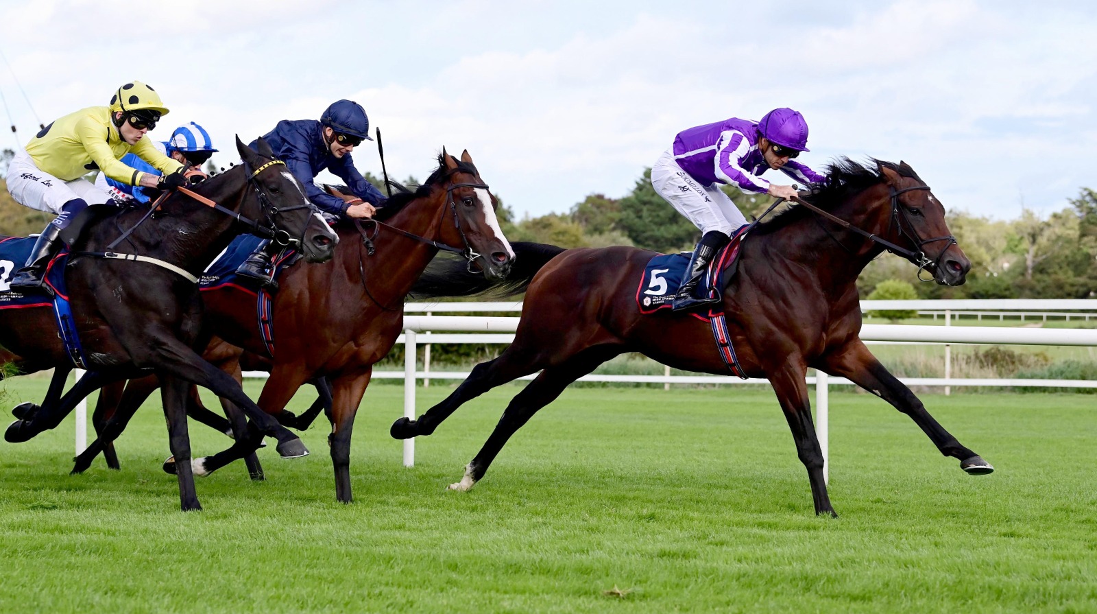 Ombudsman and Delacroix racing at Ascot in the QIPCO Champion Stakes