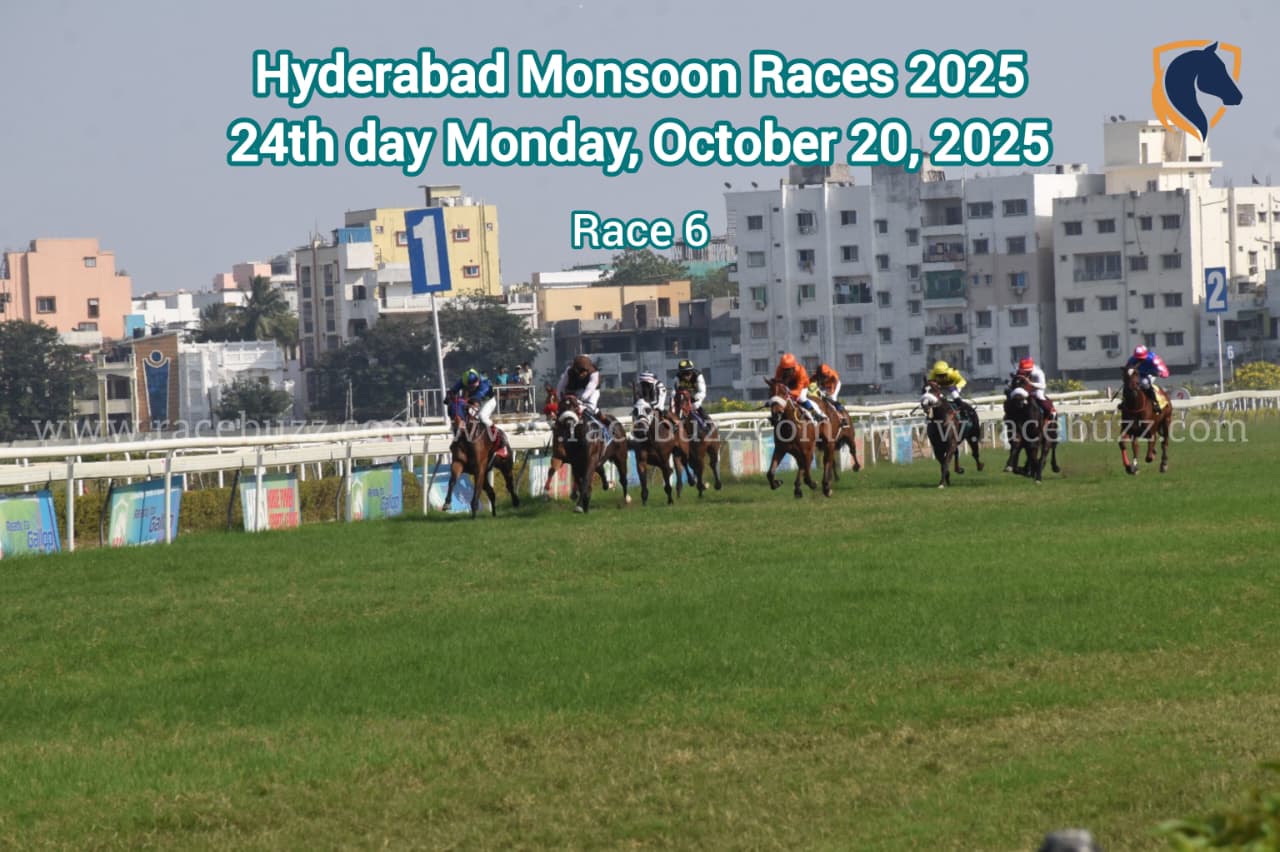 Foxy Girl winning Nijinsky Plate Div I Hyderabad Monsoon Races 2025