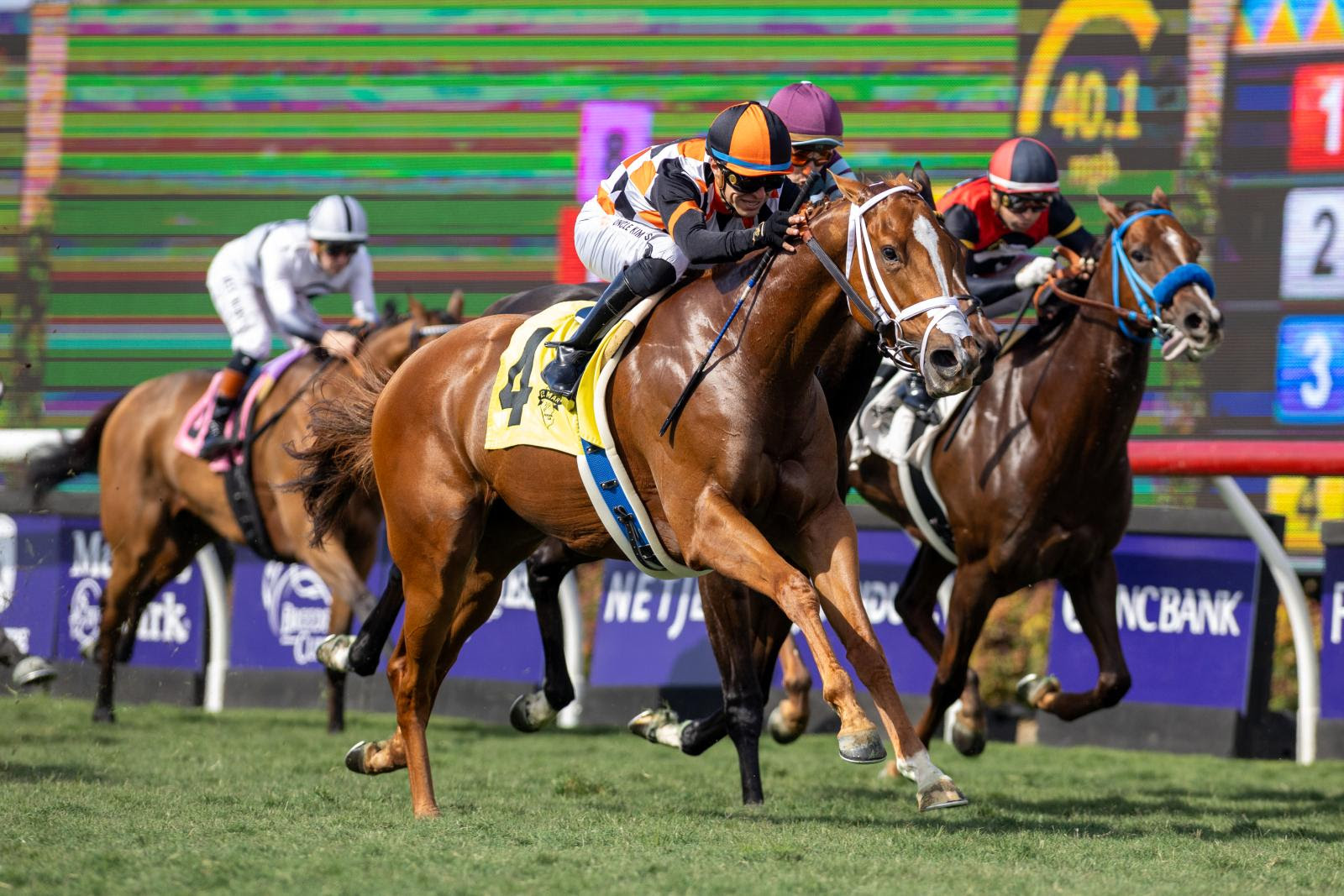 Queen Maxima winning the Senator Ken Maddy Stakes at Del Mar 2025