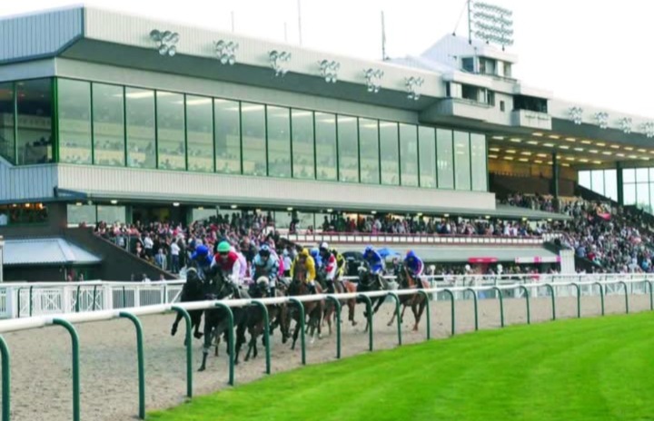 Wolverhampton Racecourse floodlit evening racing action on November 3, 2025