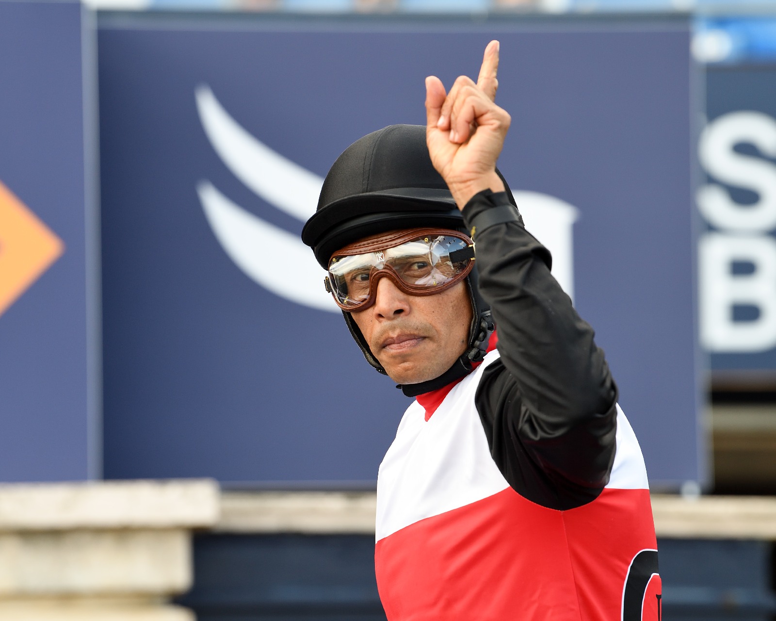 Carlos Martinez celebrates first career win at Gulfstream Park aboard Saybrook