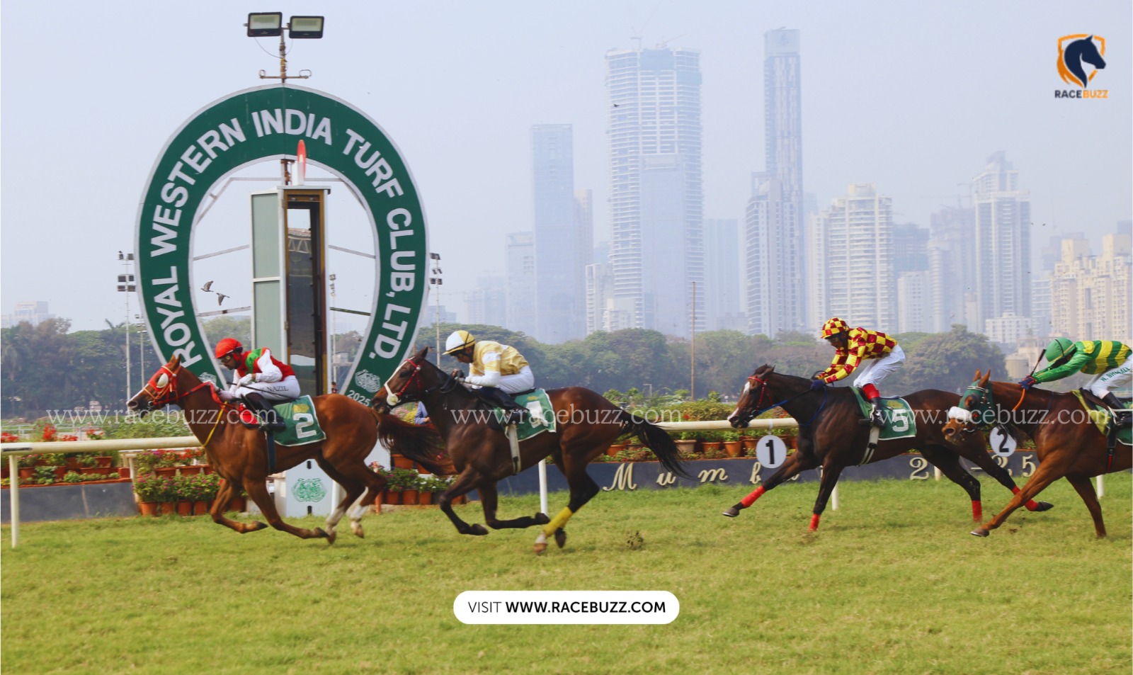 Indian horse racing action across RWITC, BTC, RCTC, and Mysore Race Club during the November 2025 fixtures.