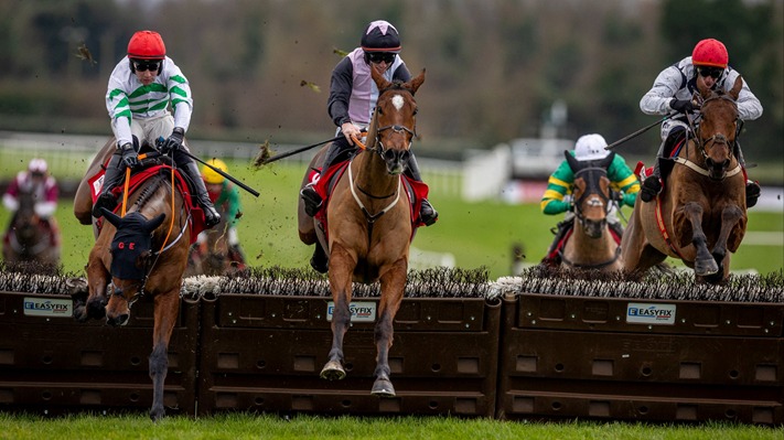 Horses and riders preparing for the December meeting at Clonmel Racecourse