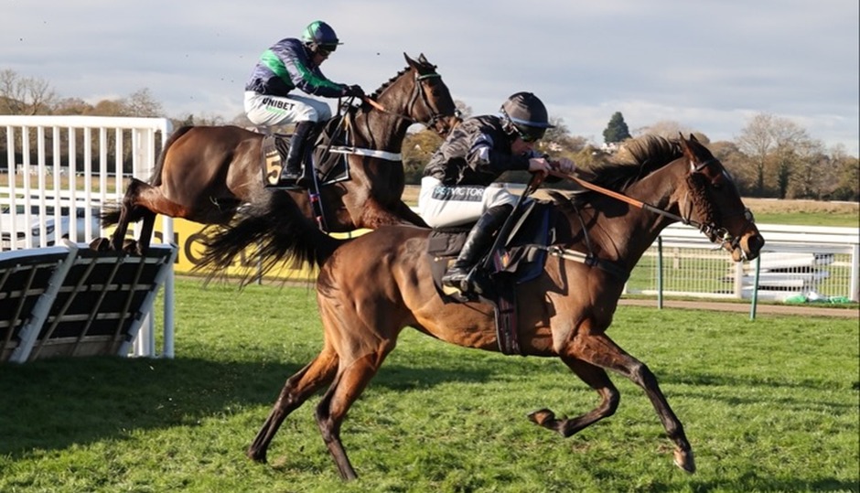 Horses and jockeys competing at Warwick Racecourse on 11 December