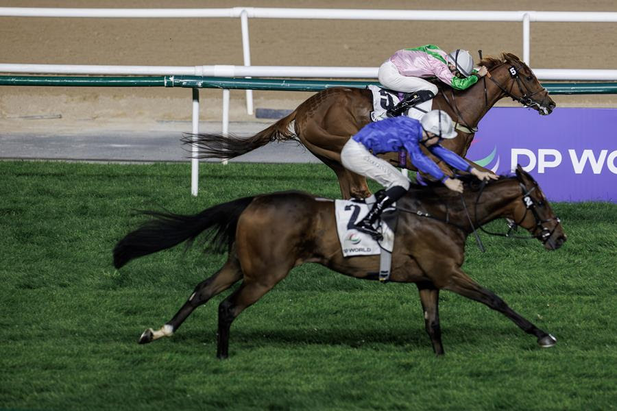 Fort George winning Dubai Millennium Stakes at Meydan during Dubai Racing Carnival