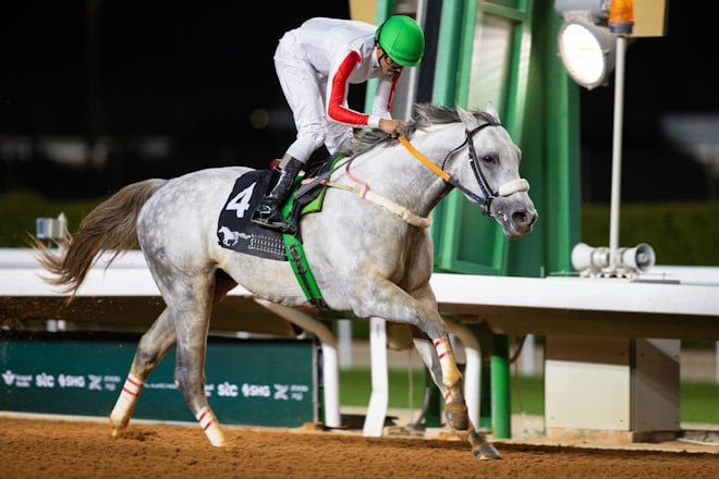 Haqeet leads the field in the King Abdulaziz Racetrack Champion at Riyadh