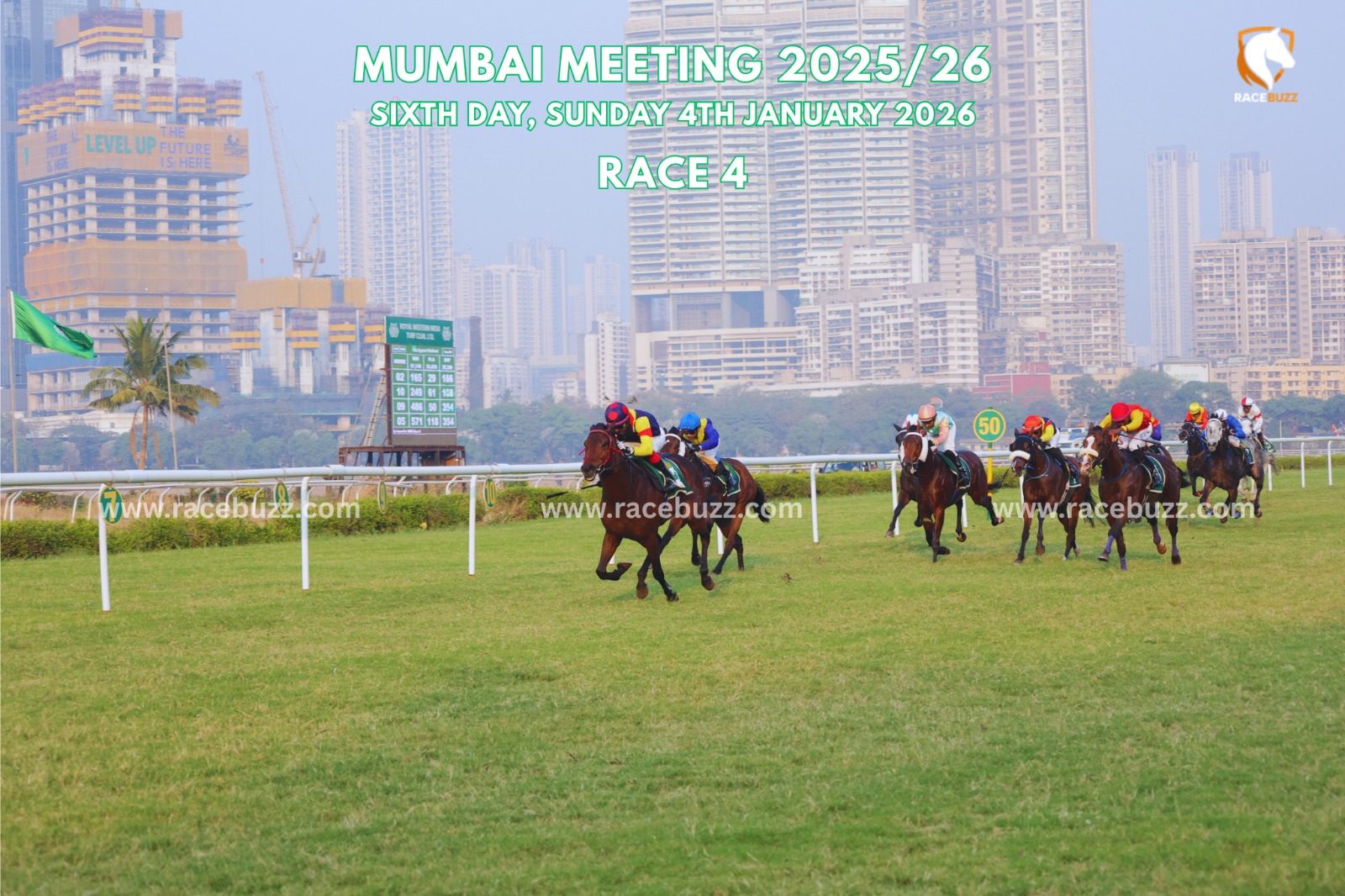 Margaretta winning Race 4 at Mumbai race result 4 January
