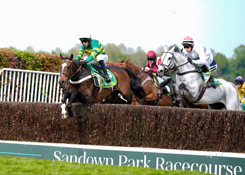 Sandown Park Race Cards 3 January during a winter jumps meeting