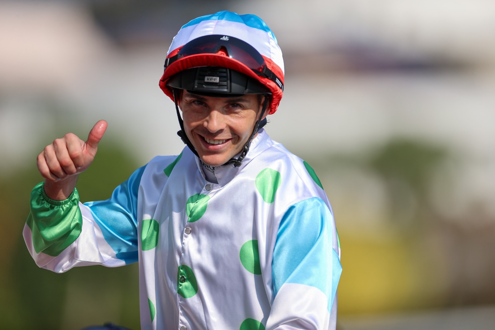 Maxime Guyon riding at Sha Tin ahead of the Hong Kong Classic Mile