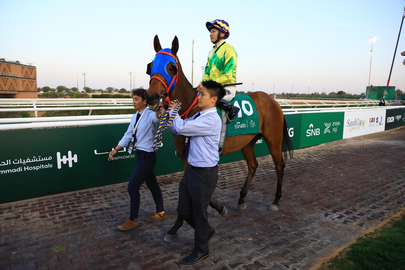 Imagination winning the Riyadh Dirt Sprint 2025 at King Abdulaziz Racecourse