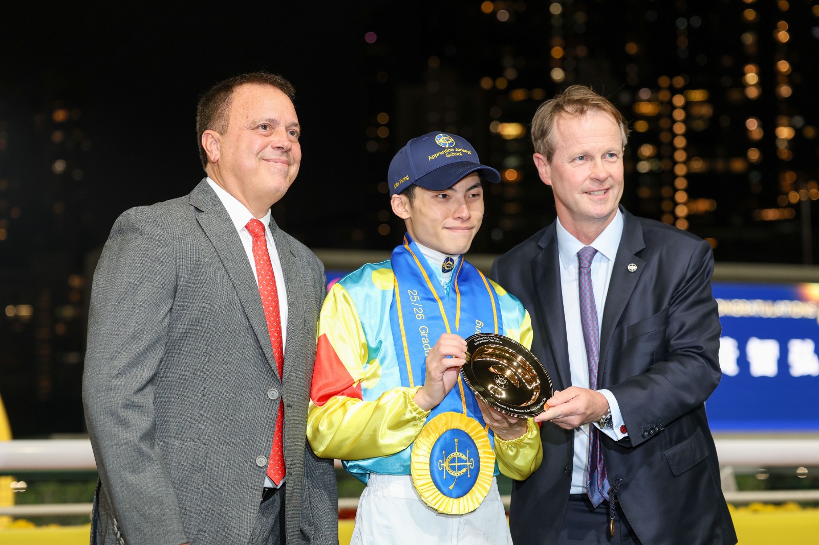 Ellis Wong celebrates aboard Lucky Generations – Happy Valley race results 25 February