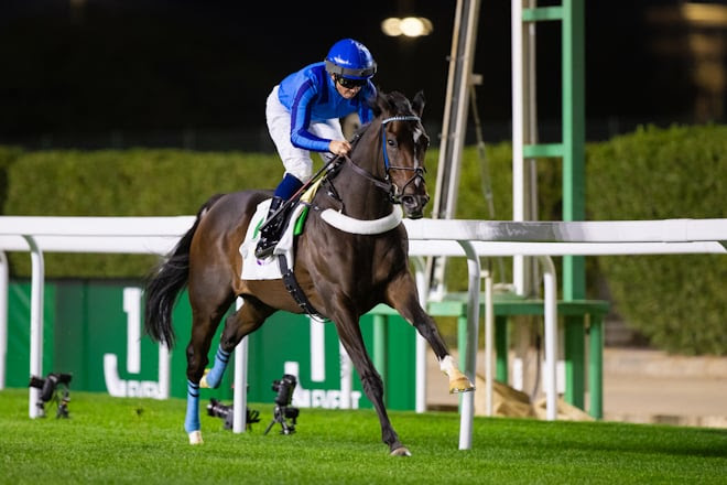 RB Kingmaker winning King Abdulaziz race result 13 February