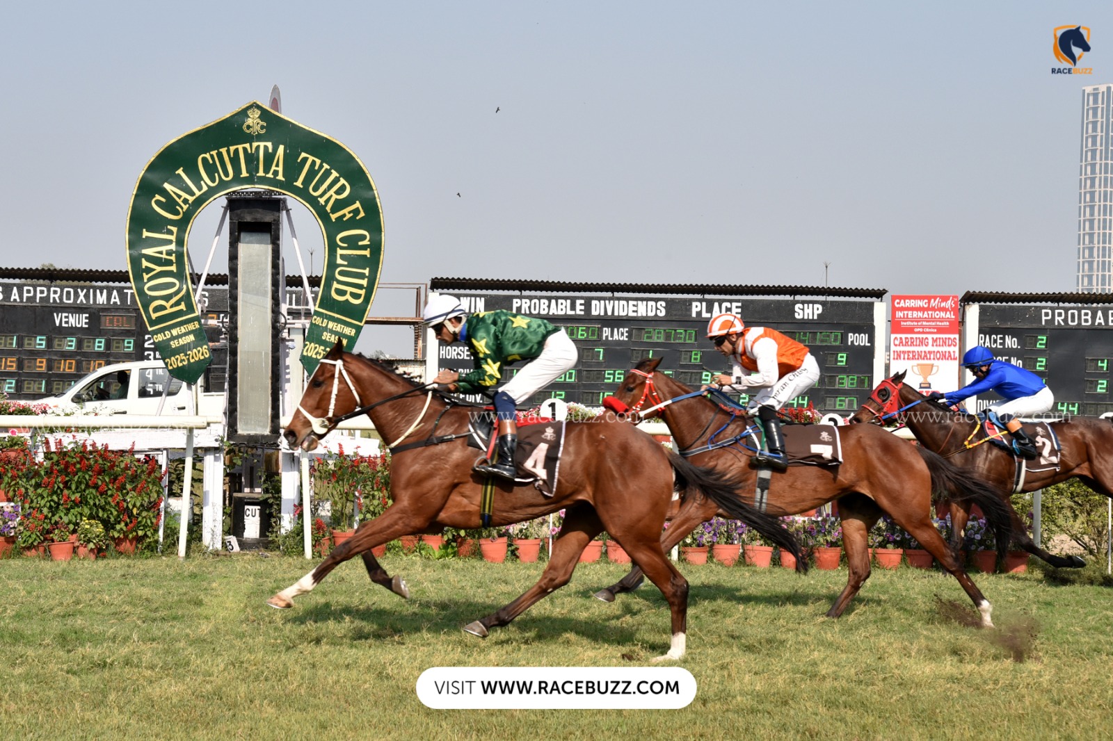 Horses racing at Royal Calcutta Turf Club during the Kolkata Race Cards 11 March meeting