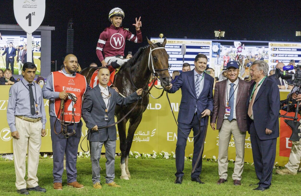 Meydan race result 28 March Dubai World Cup winner MAGNITUDE finishing strong