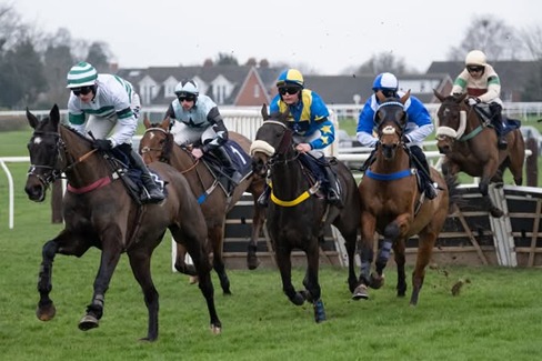 Hereford Race Cards 18 March overview with horses on track