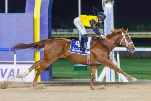 TURQUOISE winning at Meydan Racecourse - Meydan Race Results 13 March