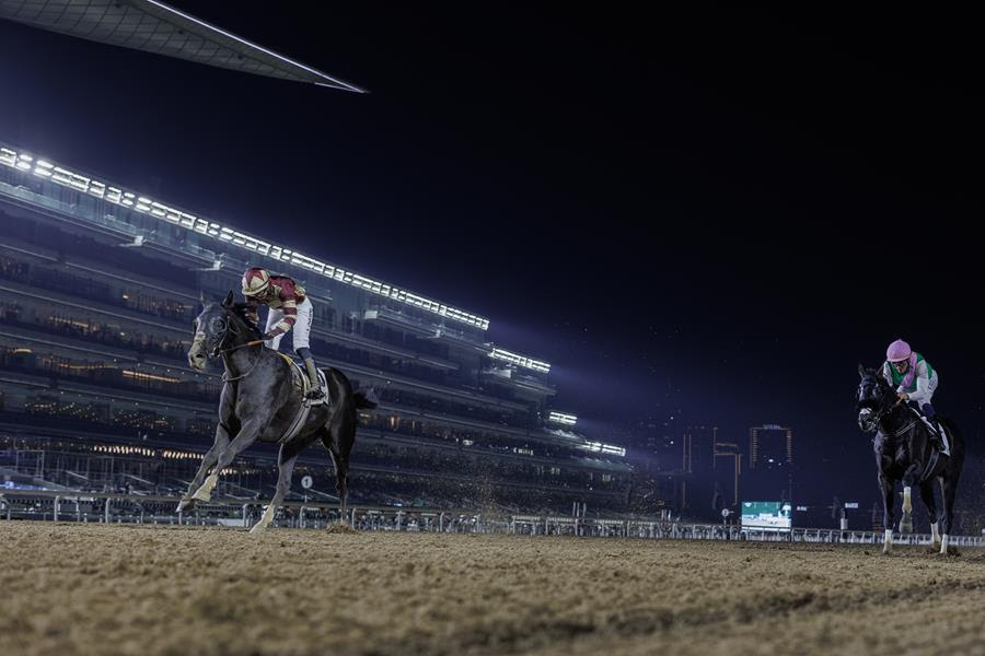 Heart Of Honor winning at Meydan during Dubai Racing Carnival 2025-26